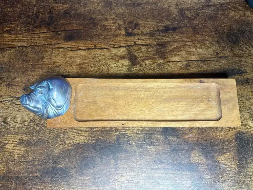 Vintage Pig Wooden Charcuterie/ Cutting Board